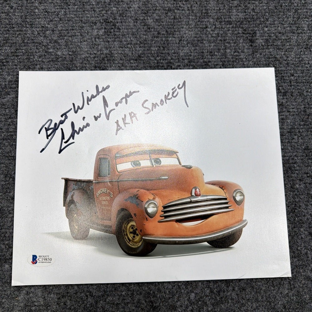 Chris Cooper Autographed Smokey 8x10 Photo - Cars 3 - Beckett COA Disney Pixar
